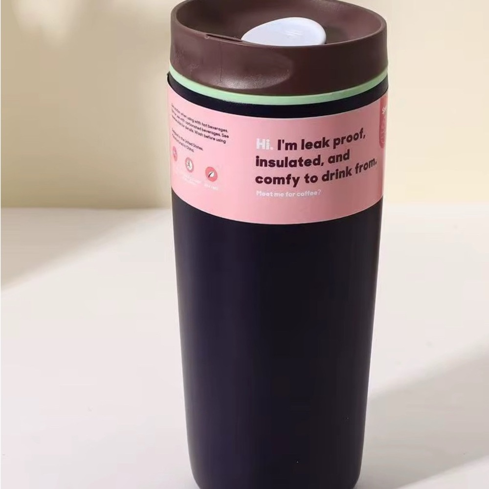 Owala inspired SmoothSip Slider Insulated Stainless Steel 20oz Coffee Tumbler,